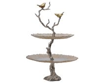 BIRD AND TREE CAKE STAND