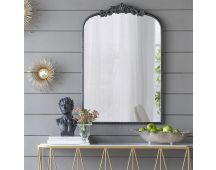 ORNATE METALLIC WALL MIRROR