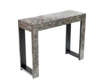 STONE HEDGE MOTHER OF PEARL HAND MADE CONSOLE TABLE