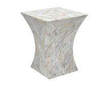 GLEESON MOTHER OF PEARL HAND MADE SIDE TABLE