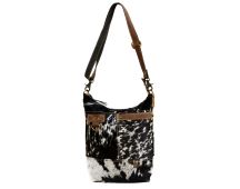 OVAL COWHIDE TOTE BAG