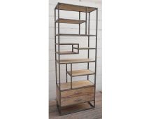 SLIM INDUSTRIAL IRON BOOKCASE