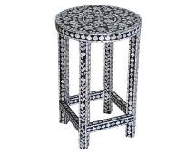 MOTHER OF PEARL MONOCHROME SPLENDOUR SIDE TABLE