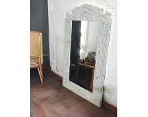 MOTHER OF PEARL SERENE REFLECTION WALL MIRROR