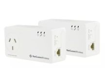 Netcomm NP511 AV500 Powerline Twin Pack with AC Passthrough -A