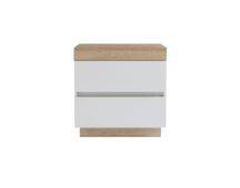 Ashley Coastal White Wooden Bedside Table