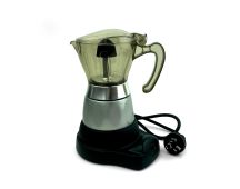 High Pressure Electric Moka Coffee Maker/Cafeteria Espresso 4Cup PC & Aluminum Moka Coffee Pot