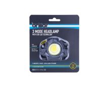 3 Mode Headlamp with COB LED Technology-Black/Blue