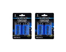 Brillar D Platinum Alkaline Batteries 2pk