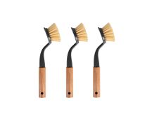 3 x Clevinger Eco Cleaning Bamboo Dish Brush