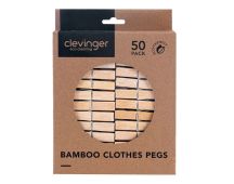 Eco Bamboo Clothes Pegs 50 Pcaks