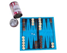 Backgammon In a Can - Travel Board Game