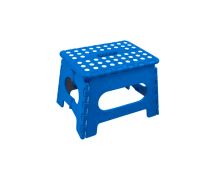 Plastic Folding Stool Portable Chair Outdoor Camping Blue