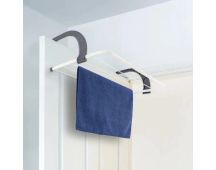 Over Door Clothes Airer - 5 Rail Over Door Folding Multi Clothes Airer Laundry Drying Hanger Coat Portable Dryer