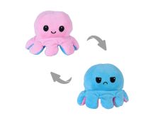 2 pk Flippy Mood Changing Reversible Octopus Plush Toy Assorted Color