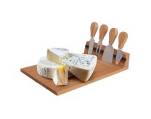 Bamboo Cheese Board and Knife Set