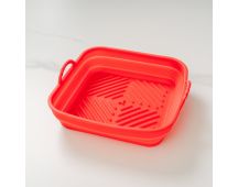 Collapsible Silicone Air Fryer Oven Microwave Liner Square