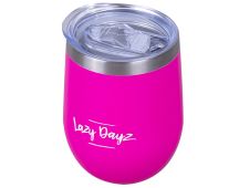 Lazy Dayz Stemless Wine Cup 350ml - Pink