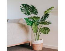 120cm Faux Artificial Home Decor Potted Monstera Plant