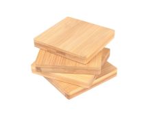 Bamboo Unique Drink Coasters Set of 4