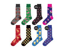 Colorful Socks - 8 Pairs Funny Colorful Dress Socks one Size 5-13 Men Socks Women Socks