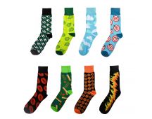 8 Pairs Fashion Novelty Funny Socks one Size 5-13 Men Socks Women Socks #4