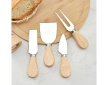 Clevinger Avalon 4 Piece Wood Handle Cheese Knife Set