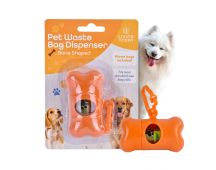 LIVINGTODAY Pet Dog Poop Dispenser and 15 Biodegradable Unscented Waste Bags