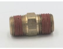 PACCAR BRAND brass 3/8" male to male NPT hex nipple fitting. Part No K129-191-06