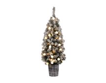 Jingle Jollys Christmas Tree 1.2M Potted Snowy Xmas Tree