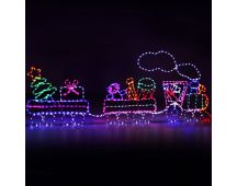 Jingle Jollys Christmas Lights 210cm Train 631 LED Decorations